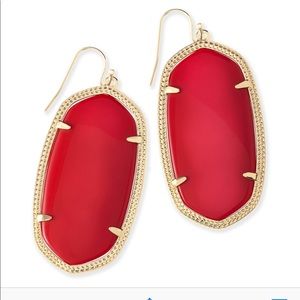 Danielle Earrings (Bright Red)